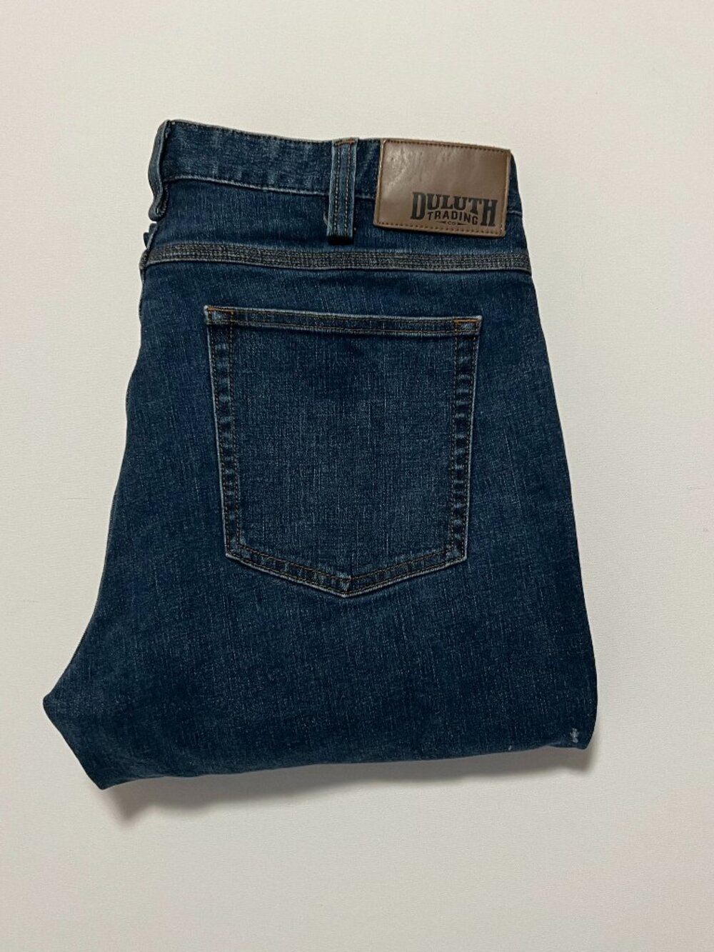 Duluth Trading Flex Ballroom Jeans Relaxed Fit Dark Wash Stretch Mens size 36x34